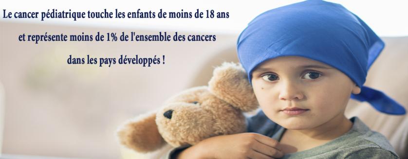 Le cancer pédiatrique touche les enfants de moins de 18 ans et représente moins de 1% de l'ensemble des cancers dans les pays développés !