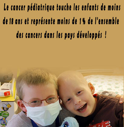 Le cancer pédiatrique touche les enfants de moins de 18 ans et représente moins de 1% de l'ensemble des cancers dans les pays développés !