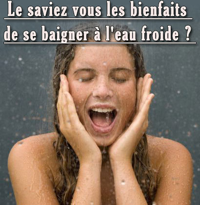 Le saviez vous les bienfaits de se baigner à l'eau froide ?