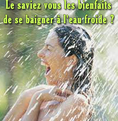 Le saviez vous les bienfaits de se baigner à l'eau froide ?