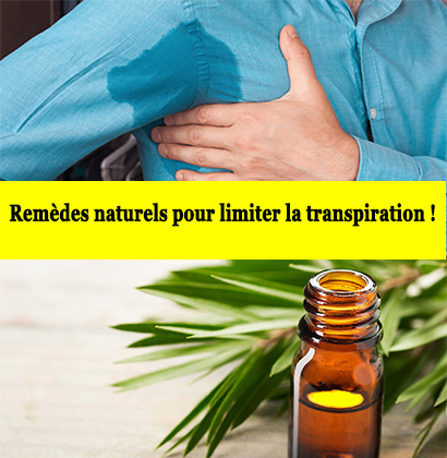 Remèdes naturels pour limiter la transpiration !