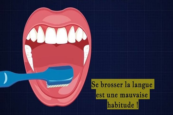 Se brosser la langue est une mauvaise habitude !