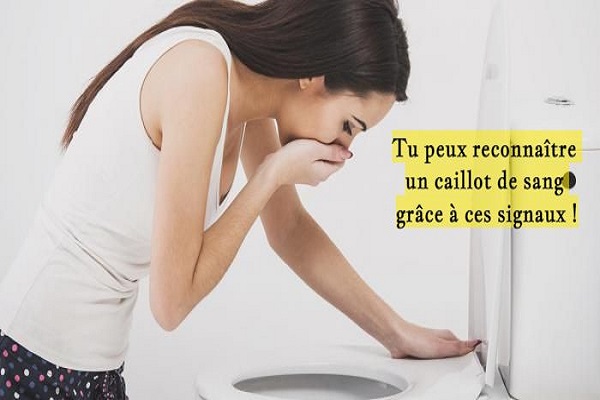 Tu peux reconnaître un caillot de sang grâce à ces signaux !