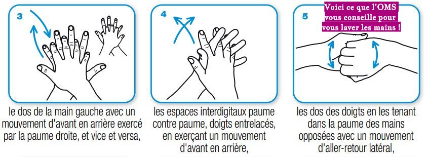 Voici ce que l’OMS vous conseille pour vous laver les mains Voici ce que l’OMS vous conseille pour vous laver les mains !