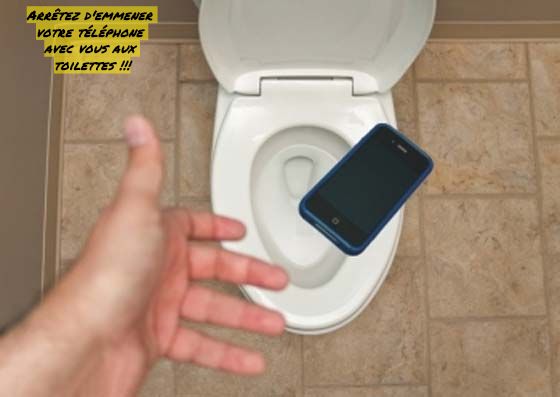 Arrêtez d'emmener votre téléphone avec vous aux toilettes