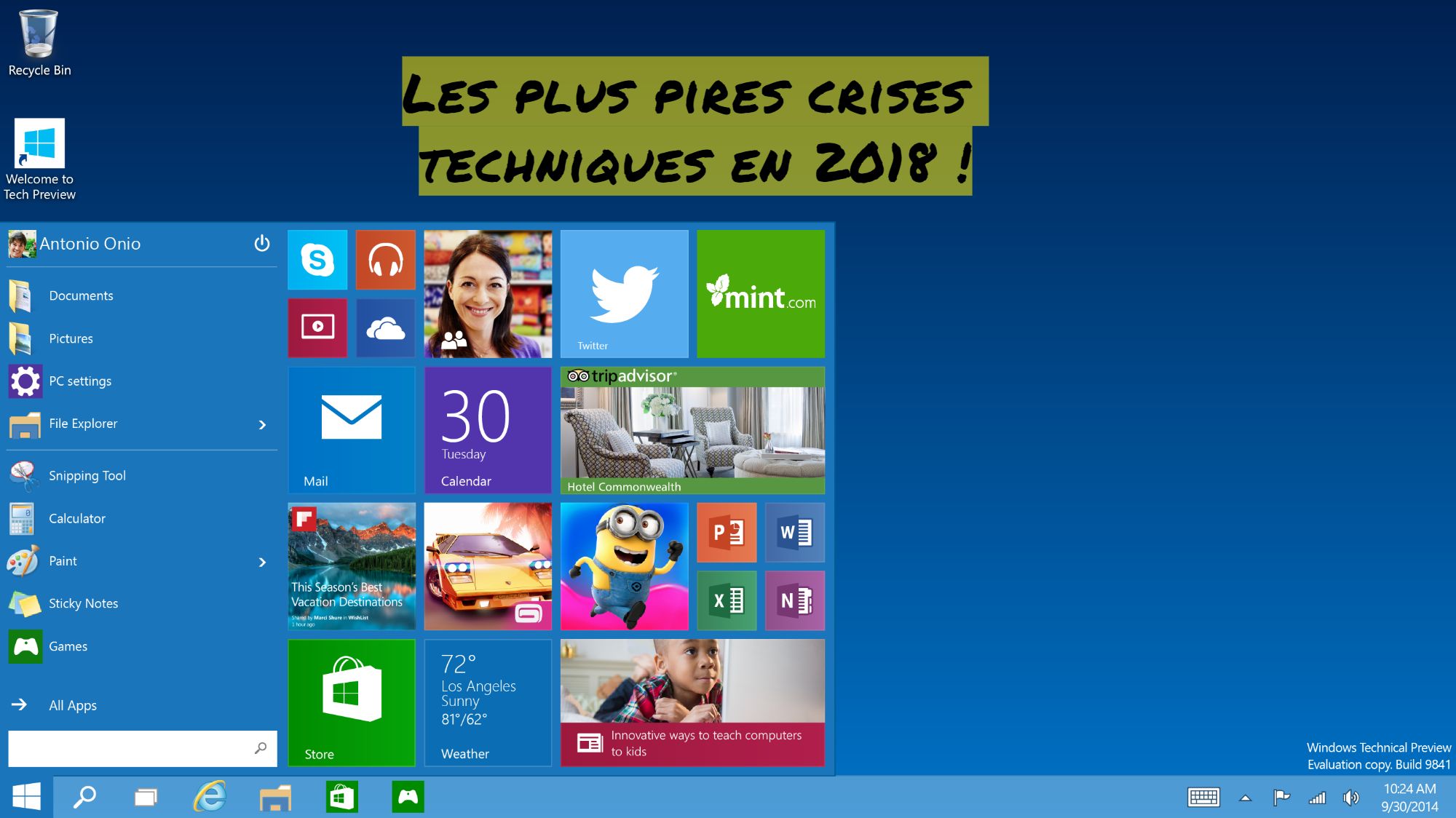 Les plus pires crises techniques en 2018 !