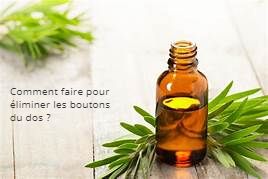 Comment faire pour éliminer les boutons du dos ?