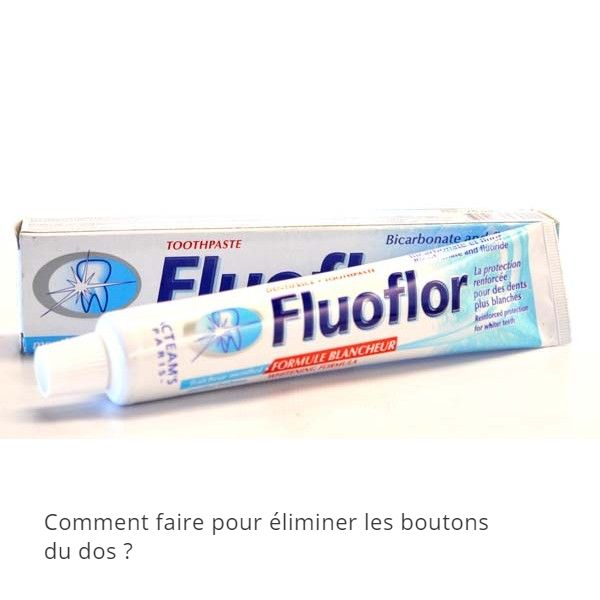 Comment faire pour éliminer les boutons du dos ?