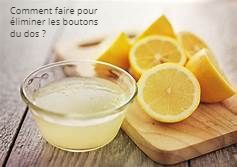 Comment faire pour éliminer les boutons du dos ?