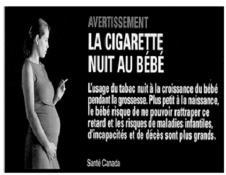 La femme enceinte et le tabagisme.
