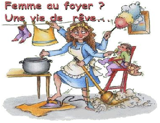 Une femme au foyer entre l'obligation et le choix personnel
