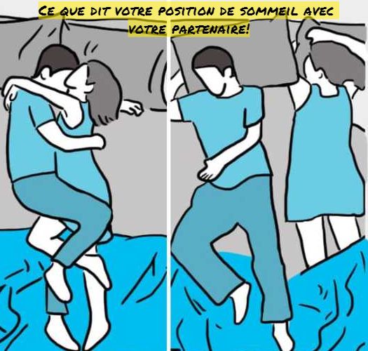 Ce que dit votre position de sommeil avec votre partenaire!