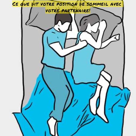 Ce que dit votre position de sommeil avec votre partenaire!
