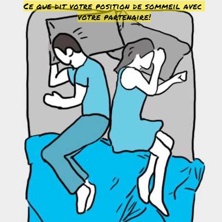 Les baisers de dos Ce que dit votre position de sommeil avec votre partenaire!