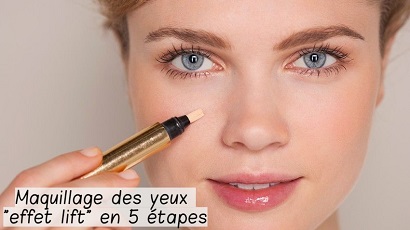 Maquillage des yeux "effet lift" en 5 étapes