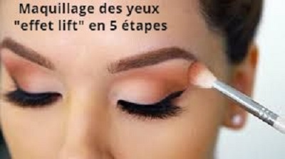 Maquillage des yeux "effet lift" en 5 étapes
