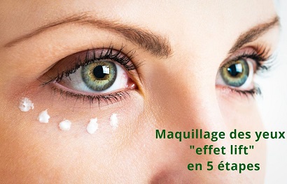 Maquillage des yeux "effet lift" en 5 étapes
