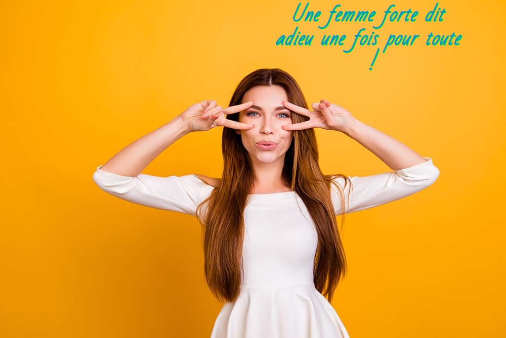 Une femme forte dit adieu une fois pour toute